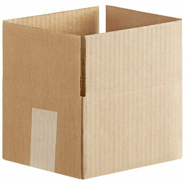 Lavex 7'' x 6'' x 4'' Kraft Corrugated RSC Shipping Box, 25PK 442BRK764